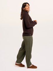 Brakeburn Brown Agnes Texture Stitch Knitted Roll Neck Jumper - Image 3 of 6