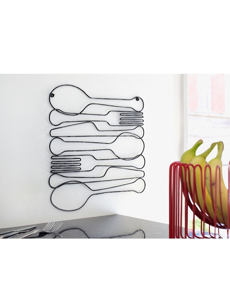 Art For The Home Black Dinner Time Wire Frame - Image 1 of 2