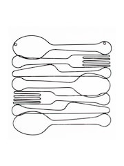 Art For The Home Black Dinner Time Wire Frame - Image 2 of 2