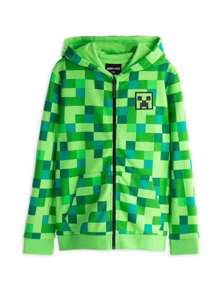 Moletom com estampa Vanilla Underground 100% algodão Minecraft Boys Creeper Placement - Imagem 1 de 5