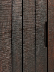 French Connection Slatted Mango Wood Sedona Display Cabinet - Image 9 of 9