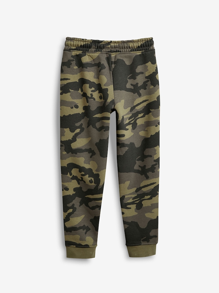 Green Camouflage Slim Fit Basic Joggers (3-16yrs) - Image 6 of 7
