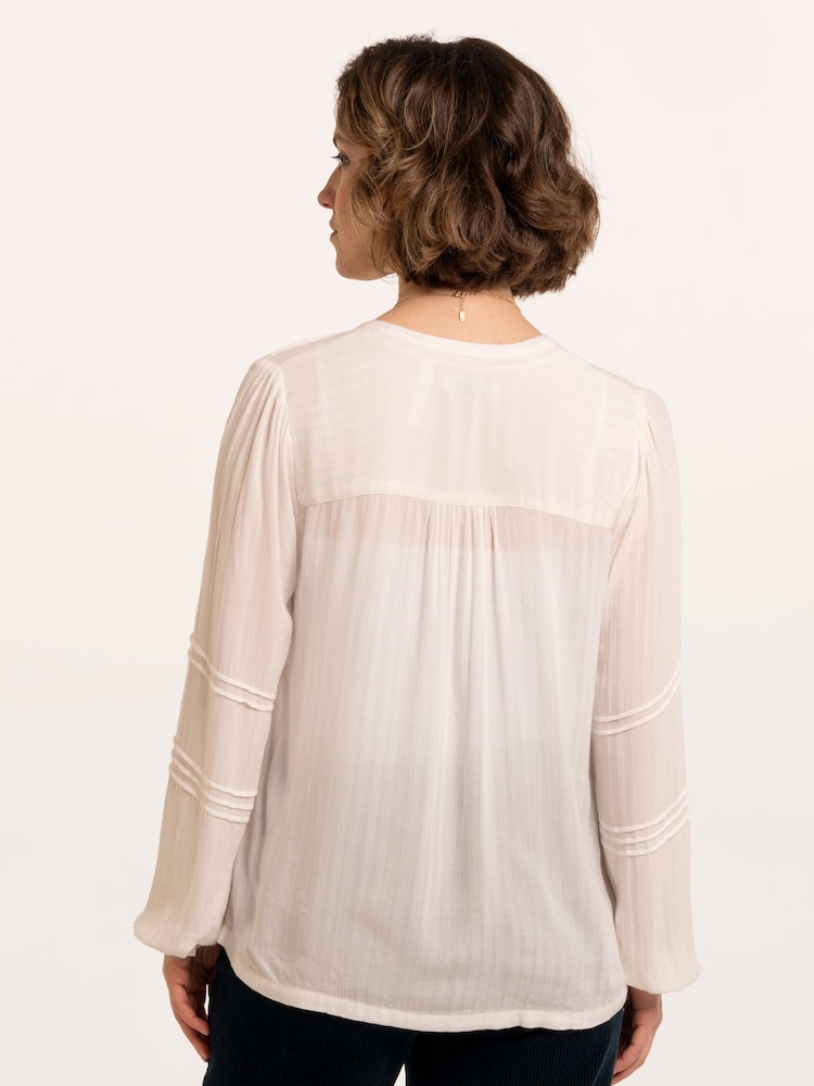 Brakeburn White Perla Blouse - Image 2 of 5 Brakeburn White Perla Blouse - Image 2 of 5