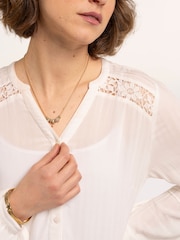 Brakeburn White Perla Blouse - Image 4 of 5