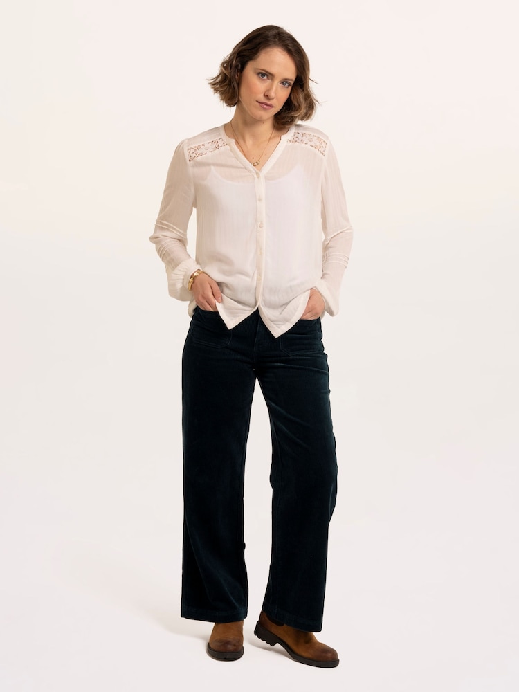 Brakeburn White Perla Blouse - Image 5 of 5 Brakeburn White Perla Blouse - Image 5 of 5