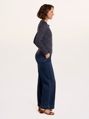 Brakeburn Blue Ida Rib Sparkle Stitch Cardigan - Image 3 of 6