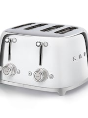 Smeg Silver 4 Slice Toaster - Image 1 of 5