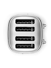 Smeg Silver 4 Slice Toaster - Image 4 of 5