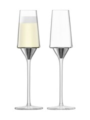 LSA International Set of 2 Platinum Space Platinum Champagne Flutes - Image 1 of 1