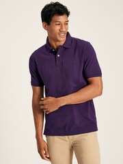 Joules Woody Purple Cotton Polo Shirt - Image 1 of 6