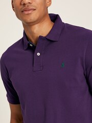 Joules Woody Purple Cotton Polo Shirt - Image 4 of 6