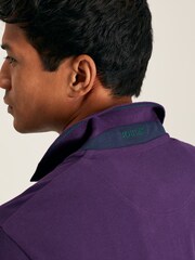 Joules Woody Purple Cotton Polo Shirt - Image 5 of 6