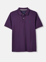 Joules Woody Purple Cotton Polo Shirt - Image 6 of 6