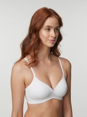 Negro/blanco/rosa nude pastel - Pack de 3 sujetadores en mezcla de algodón Ultimate Comfort - Imagen 4 de 7