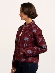 Brakeburn Brown Printed Quilted Zip Front Jacket - Image 3 of 6
