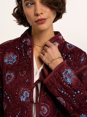 Brakeburn Brown Printed Quilted Zip Front Jacket - Image 4 of 6