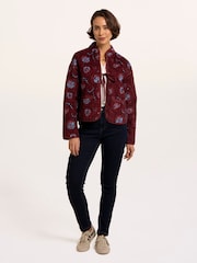 Brakeburn Brown Printed Quilted Zip Front Jacket - Image 5 of 6