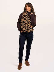 Brakeburn Brown Damson Fleece Zipthru Gilet - Image 1 of 6