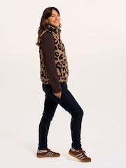 Brakeburn Brown Damson Fleece Zipthru Gilet - Image 3 of 6