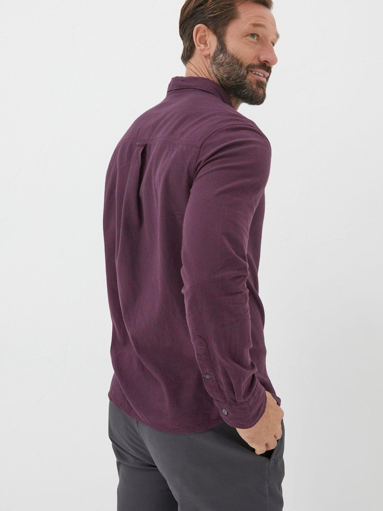FatFace Purple Tadlow Shirt - Image 2 of 5