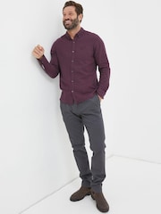 FatFace Purple Tadlow Shirt - Image 3 of 5