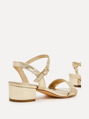 Linzi Gold Kezzi Barely There Low Block Heeled Sandals - Image 5 of 6