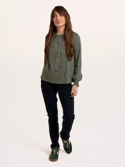 Brakeburn Brenda Smock Front Printed Long Sleeve T-Shirt - Image 4 sur 6