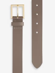 Mink Brown Leather Jeans Belt - Image 4 of 4
