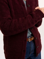 Brakeburn Brown Karla Chunky Fan Stitch Knitted Cardigan - Image 6 of 6