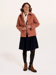 Brakeburn Pink Bloucle Collared Coat - Image 1 of 6