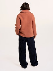 Brakeburn Pink Bloucle Collared Coat - Image 2 of 6