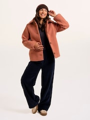 Brakeburn Pink Bloucle Collared Coat - Image 5 of 6