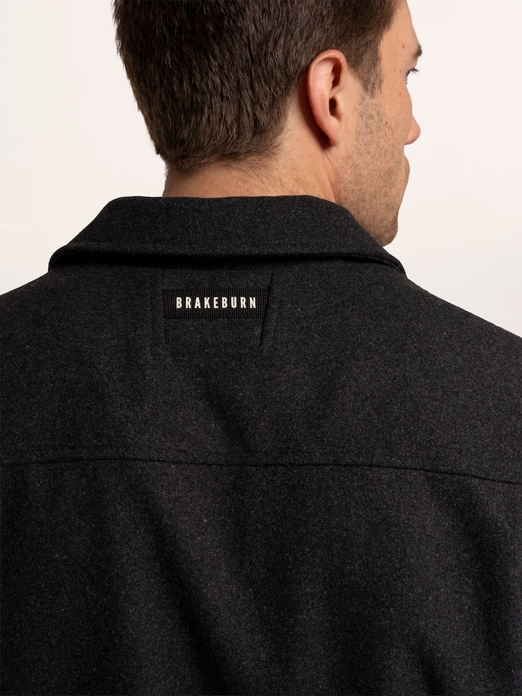 Brakeburn Grey Barkingside Zip Through Jacket - Image 6 of 6 Brakeburn Grey Barkingside Zip Through Jacket - Image 6 of 6