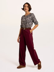 Brakeburn Blue Brielle Printed 3/4 Sleeve T-Shirt - Image 3 of 6