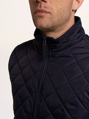 Brakeburn Blue Bayswater Bomber Rib Collar Gilet - Image 5 of 6