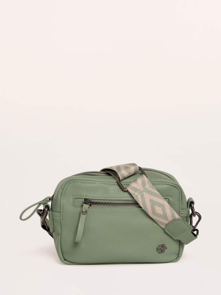 Brakeburn Green Sabine Box Cross-Body Bag - Image 1 of 6 Brakeburn Green Sabine Box Cross-Body Bag - Image 1 of 6