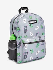 Character Grey Minecraft 4 Piece Backpack Set - Image 3 of 5