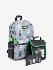 Character Grey Minecraft 4 Piece Backpack Set - Image 5 of 5