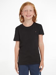 Tommy Hilfiger Black Basic T-Shirt - Image 1 of 6