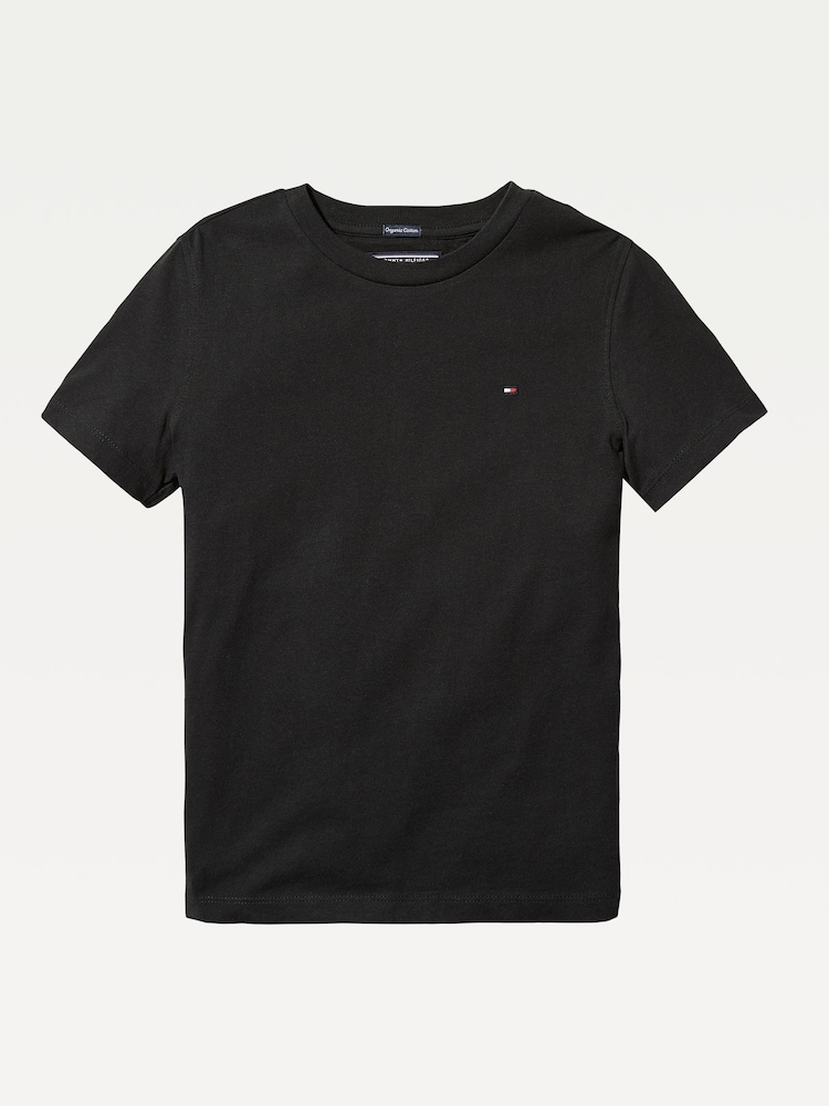 Czarny - Koszulka Tommy Hilfiger Basic - Image 4 of 6