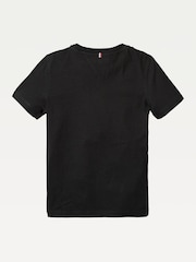 Tommy Hilfiger Black Basic T-Shirt - Image 5 of 6