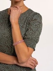 Brakeburn Barbe Printed Smocking Cuff Detail T-Shirt - Image 4 sur 6