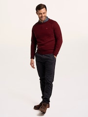 Brakeburn Brown Brentwood Crew Neck Knitted Jumper - Image 3 of 6