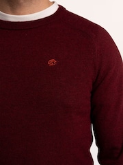 Brakeburn Brown Brentwood Crew Neck Knitted Jumper - Image 4 of 6