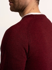 Brakeburn Brown Brentwood Crew Neck Knitted Jumper - Image 6 of 6