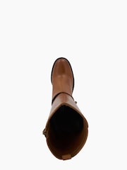 Dune London Natural Trance Buckle Heeled Knee High Boots - Image 6 of 6