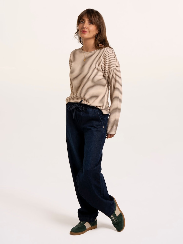 Brakeburn Bolderwood Waffle Stripe Long Sleeve T-Shirt - Image 1 sur 6