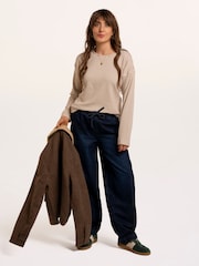 Brakeburn Bolderwood Waffle Stripe Long Sleeve T-Shirt - Image 4 sur 6