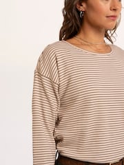 Brakeburn Bolderwood Waffle Stripe Long Sleeve T-Shirt - Image 5 sur 6