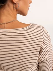 Brakeburn Bolderwood Waffle Stripe Long Sleeve T-Shirt - Image 6 sur 6